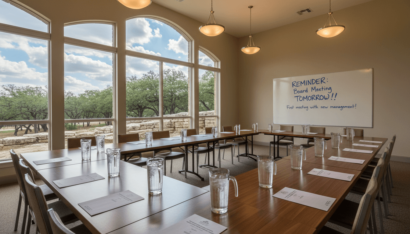 Reminder: Board Meeting Tomorrow!!